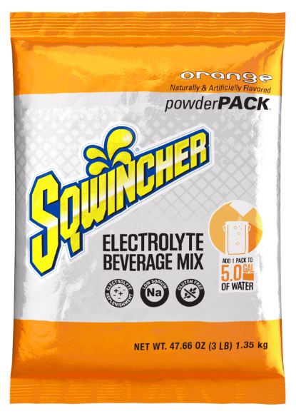 DRINK SQWINCHER POWDER PACK 5GL ORANGE 16/CS - Powder Concentrate